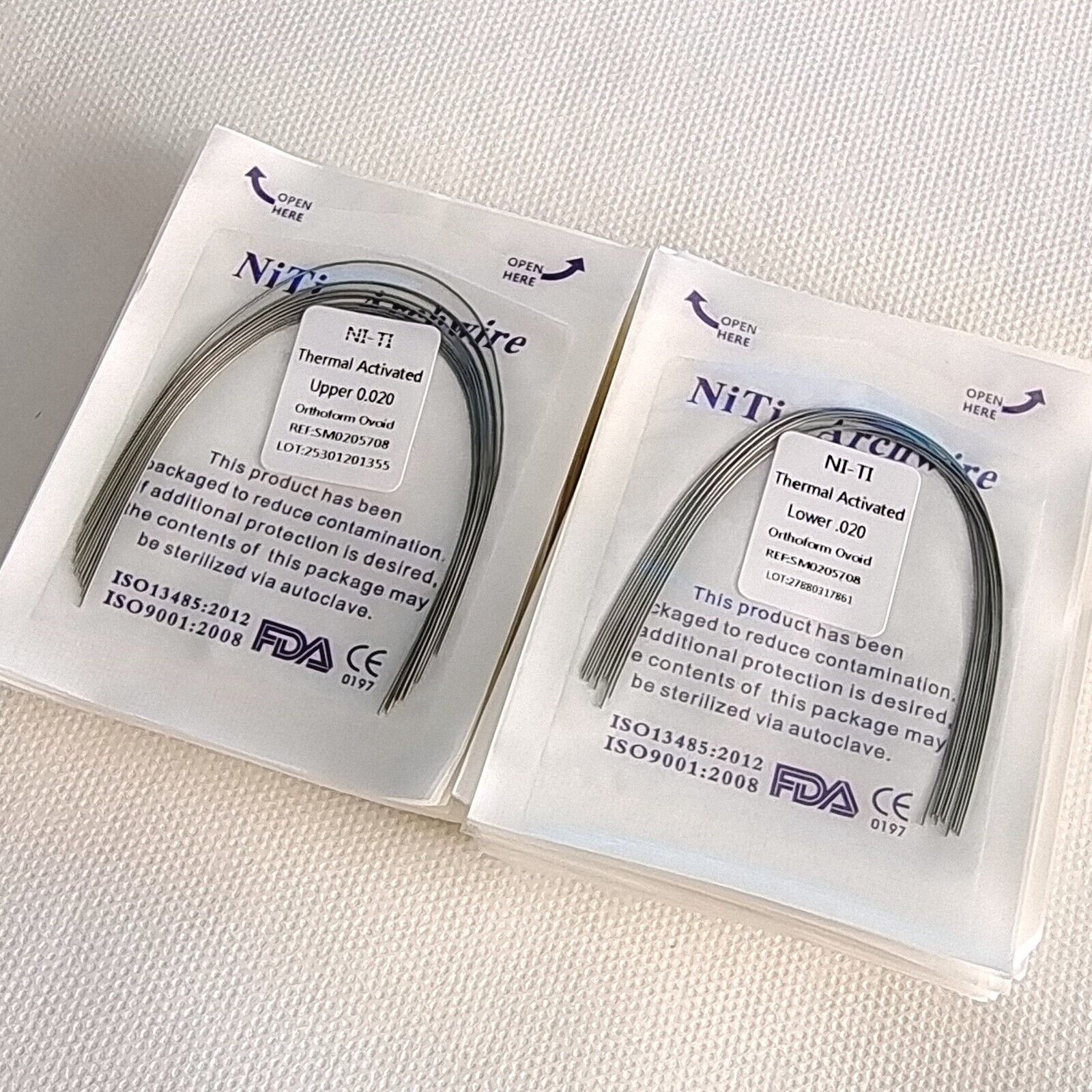 Dental Orthodontic Brackets Braces /Heat Thermal Activated Niti Arch Wires