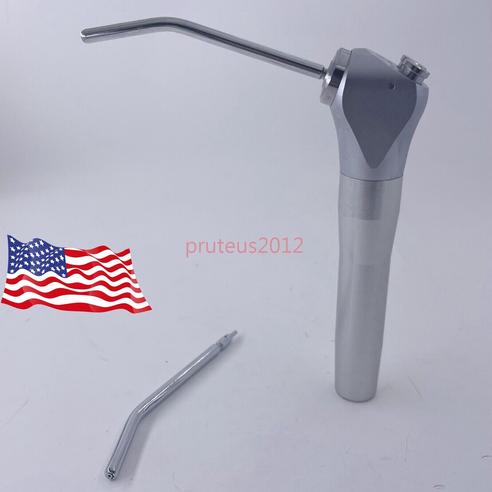US Dental 3 Way Air Water Spray Triple Syringe Handpiece 2 Nozzles Tips Tubes