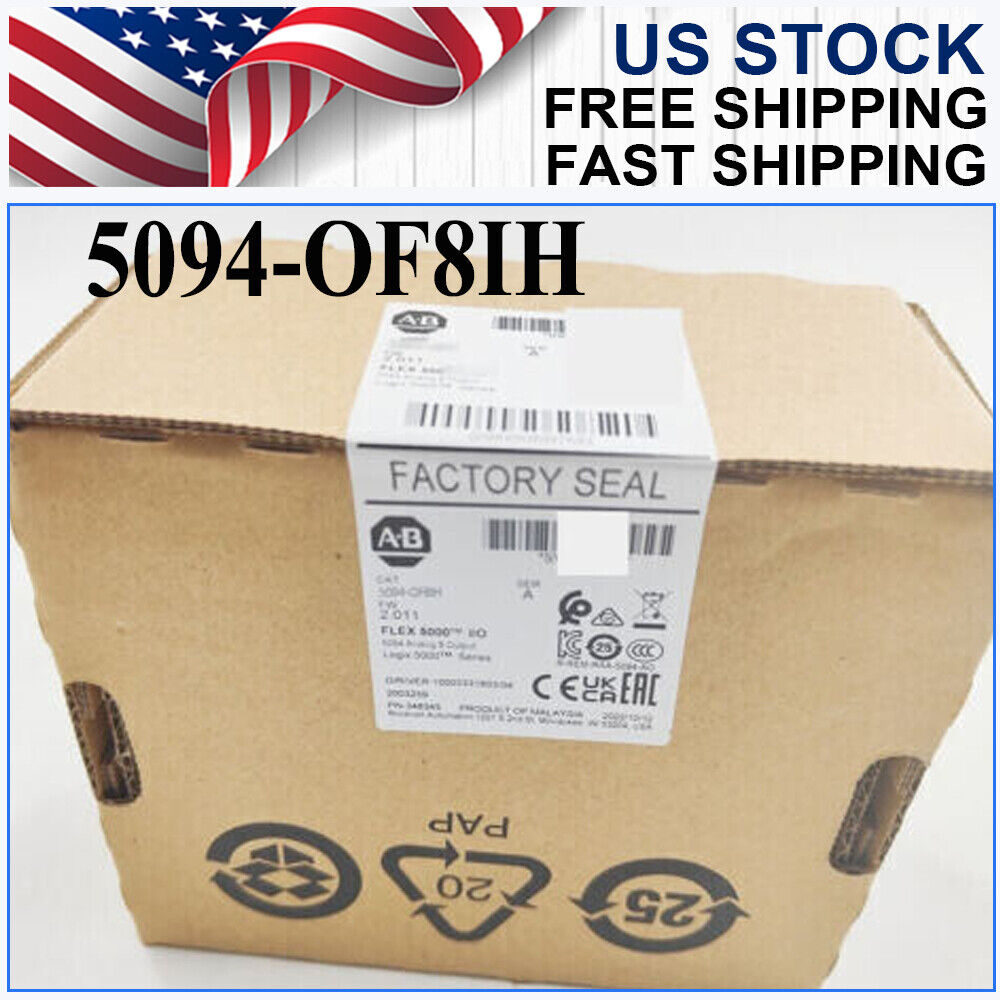 New Genuine New In Box AB 5094-OF8IH Flex 5000 I/O Analog 8 Output 5094OF8IH