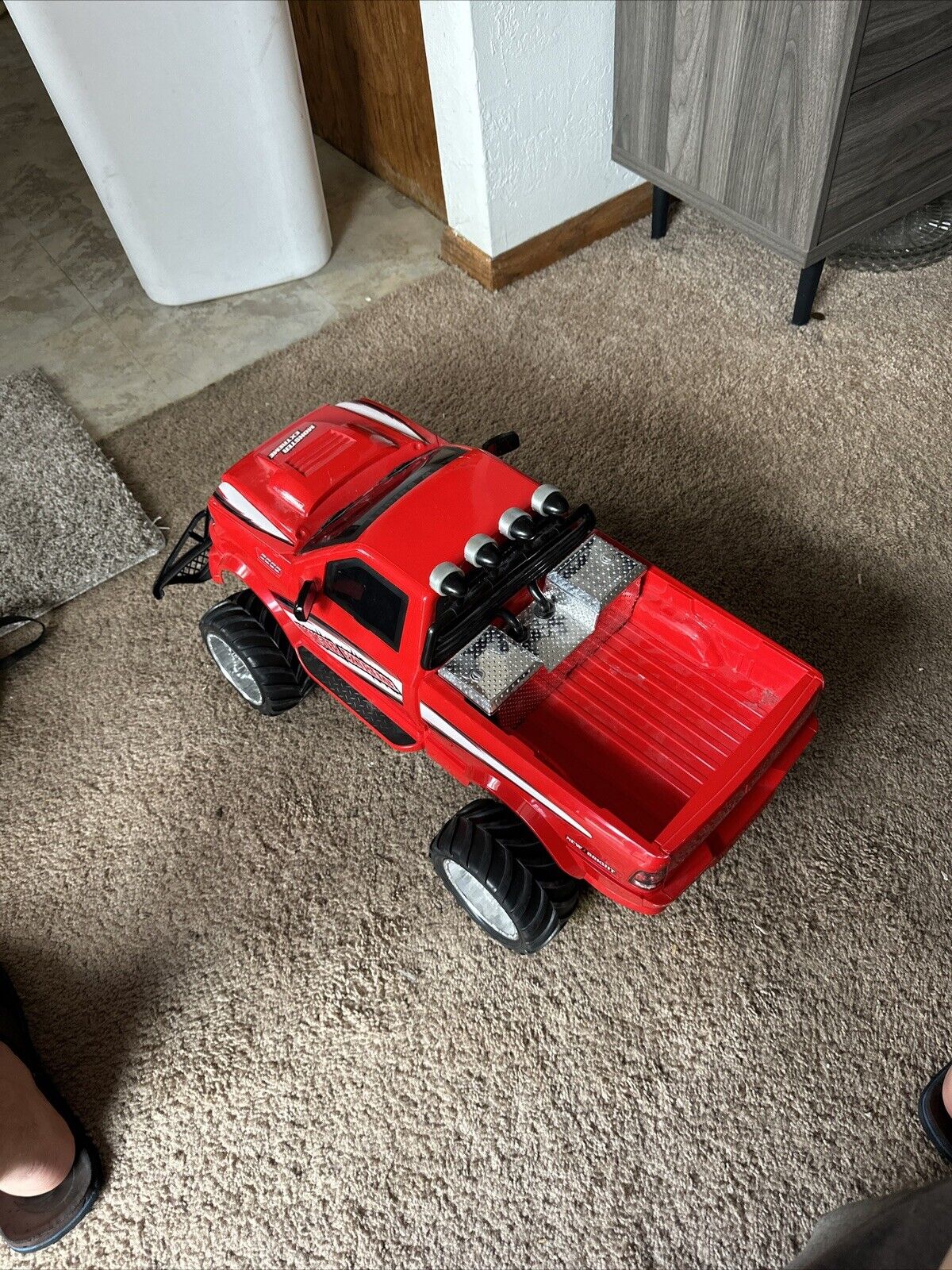 New Bright Dodge Ram Monster Extreme Red RC truck Read Description