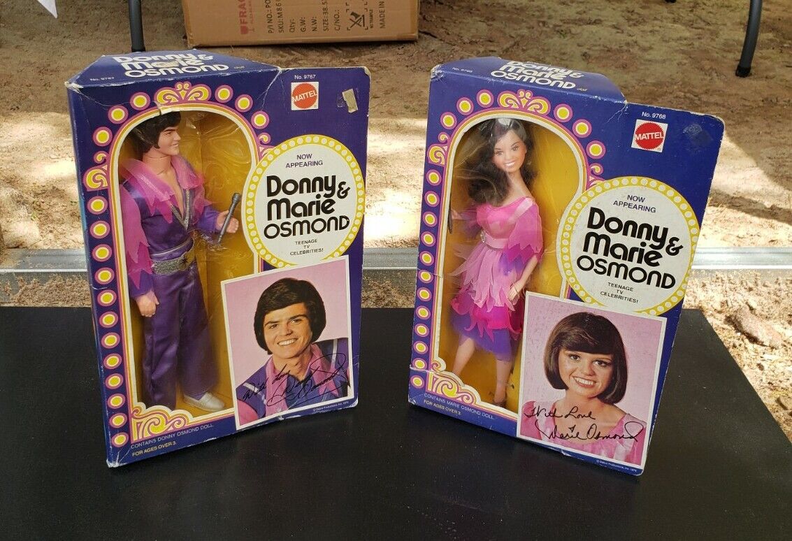 Donny and Marie Osmond Celebrity Dolls #9767 & #9768 VTG 1976 NIB SEE PHOTOS