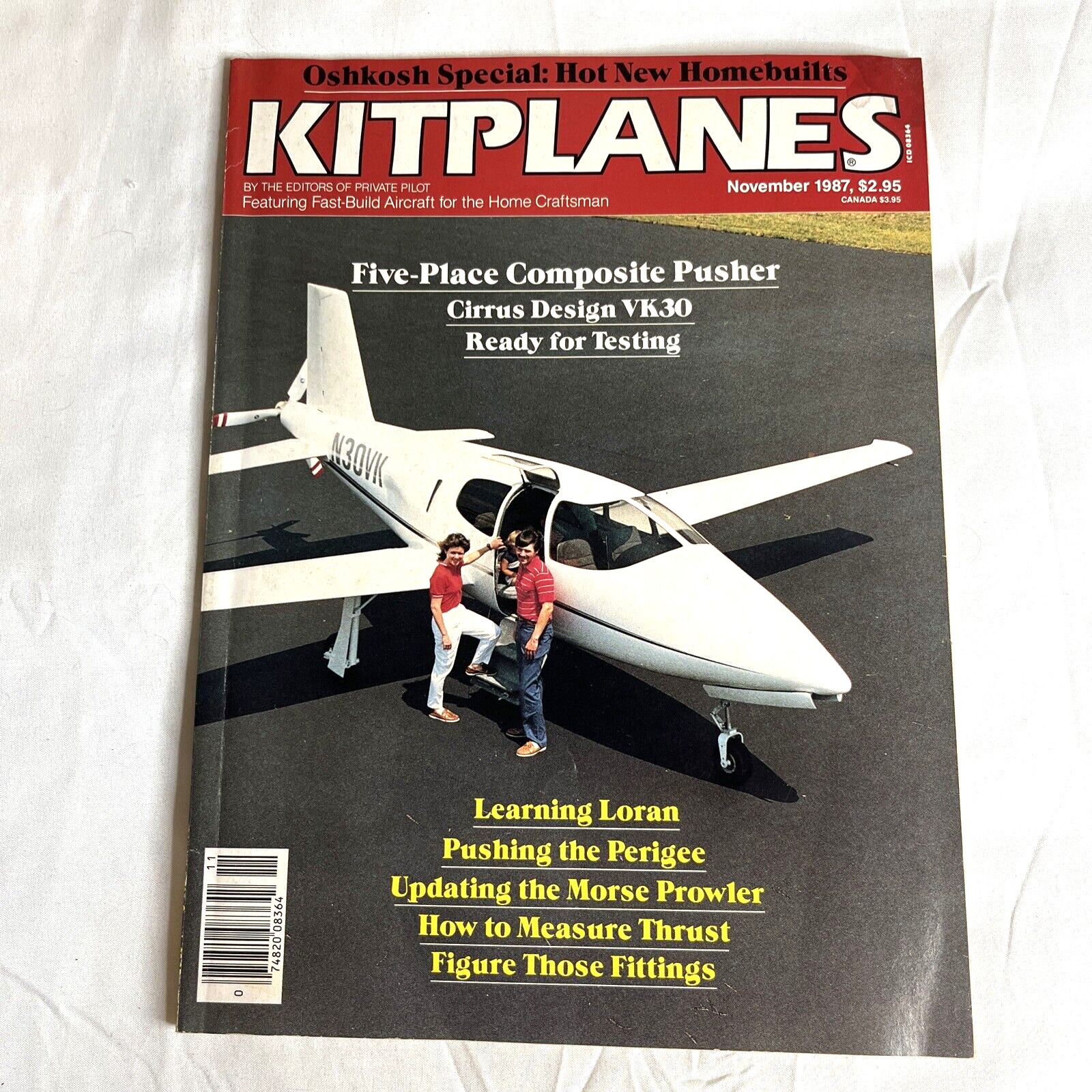 Kitplanes Magazine Aviation Flight Vintage November 1987