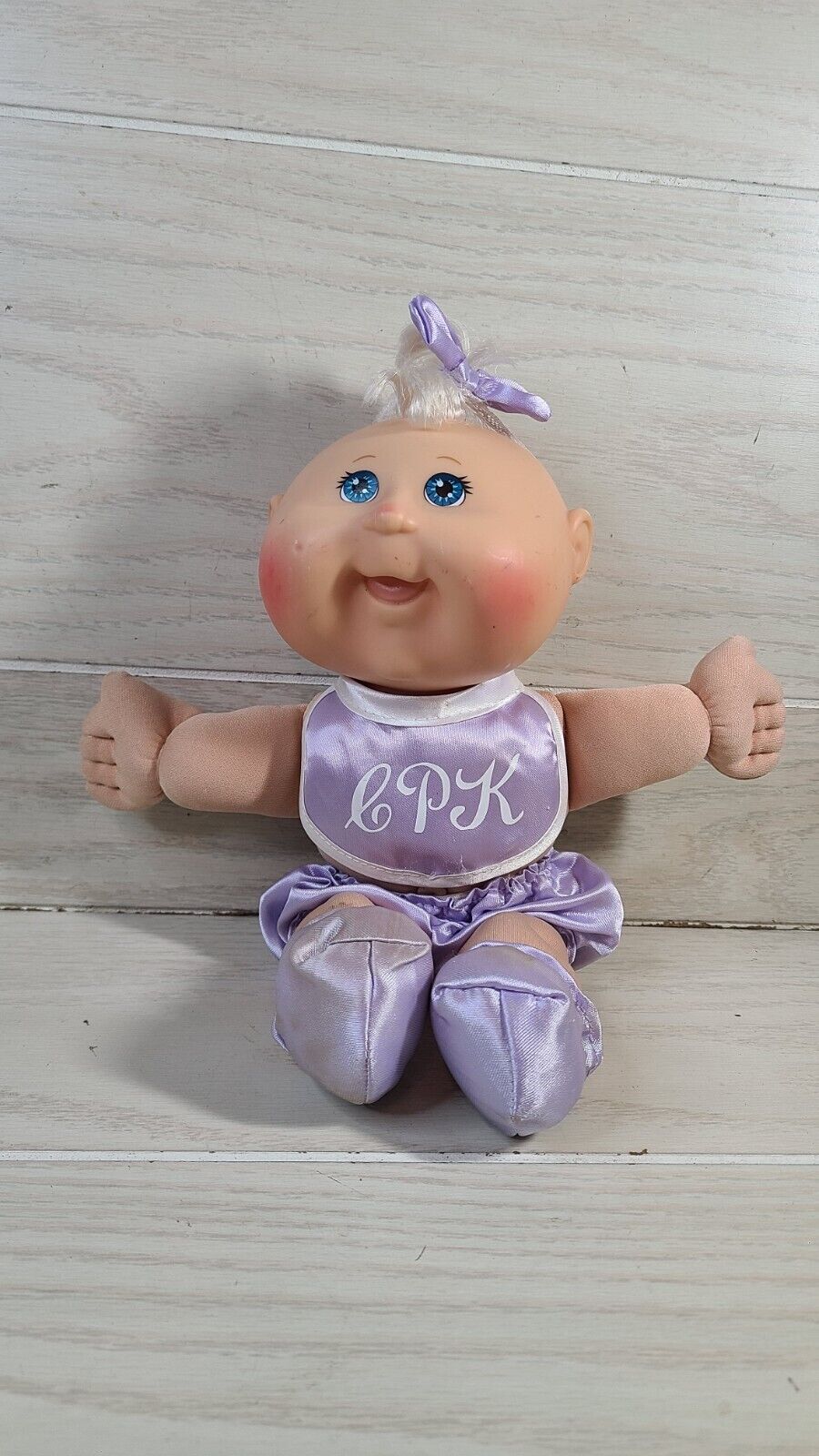 Vintage 25th Anniversary Cabbage Patch Baby Doll Blue Eyes Open Mouth 2008