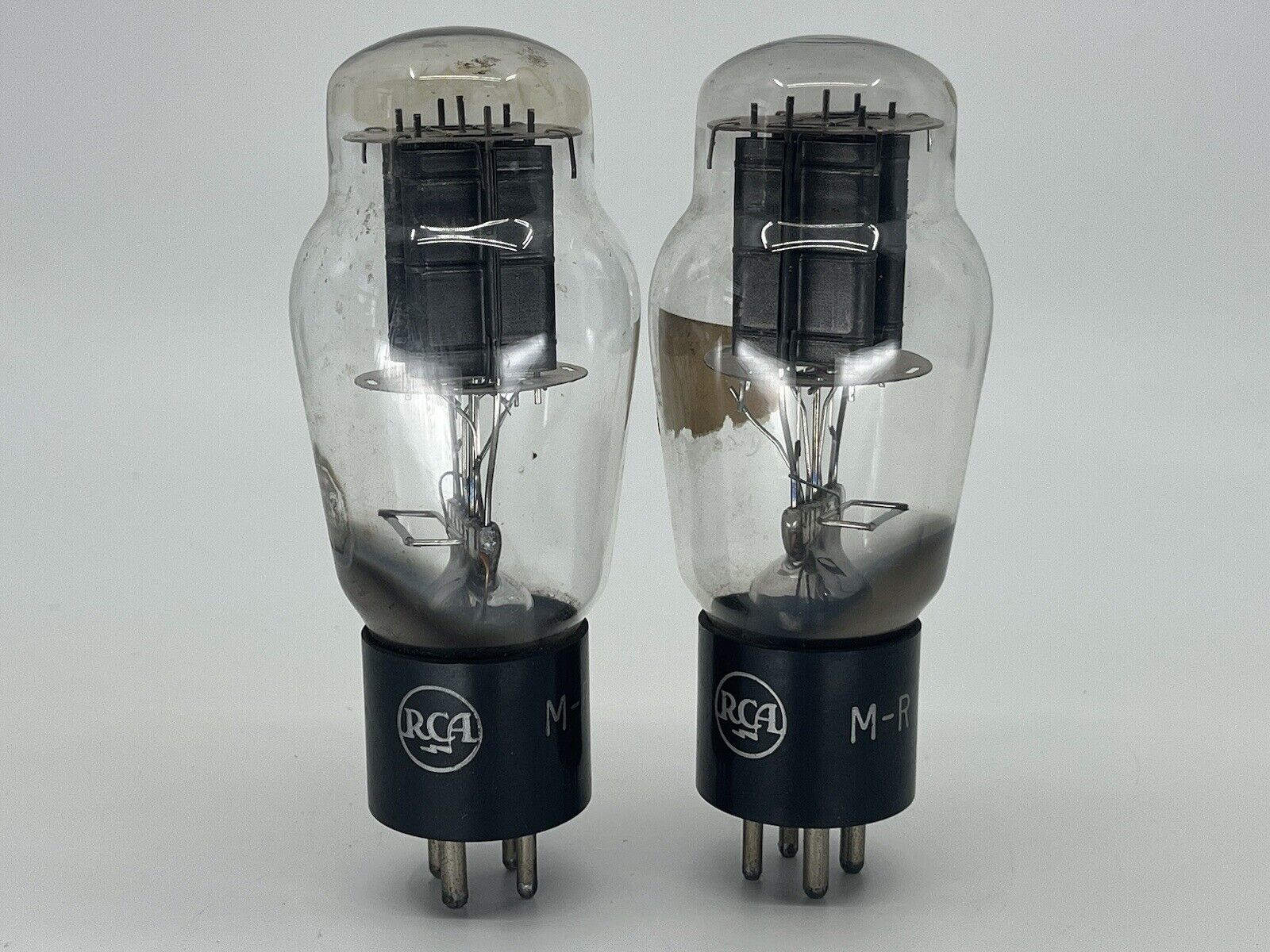 RCA 2A3 dual black plate M-R Vintage vacuum tubes