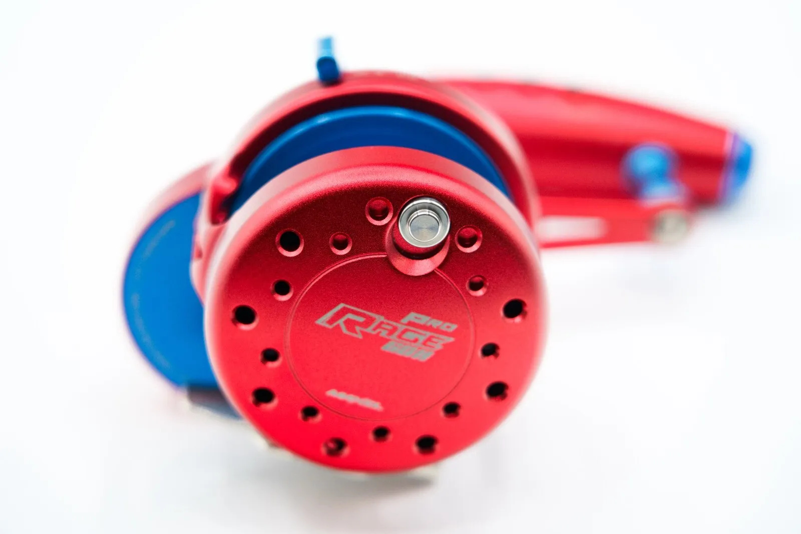 Maxel Jigging Reel Rage Pro 60 Lever Drag Conventional Reel Red/Blue