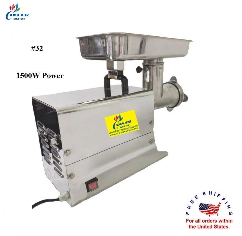 NEW 2HP Commercial Electric Meat Grinder 1500W Stainless Steel Beef Mincer NSF