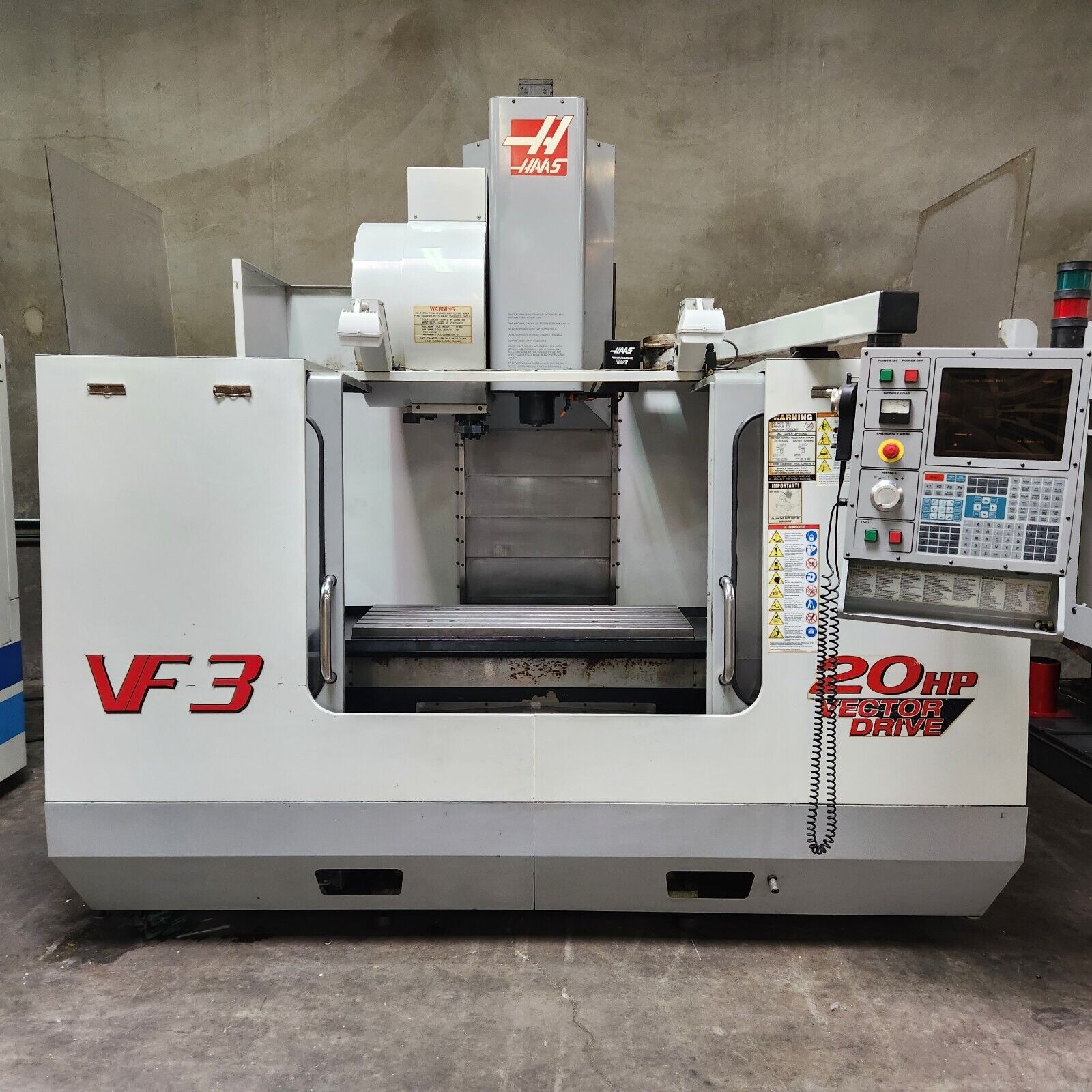 HAAS VF-3 MFG 2000 WITH SIDEMOUNT ATC, 4th READY, AUGER, RUNS GREAT, VIDEO