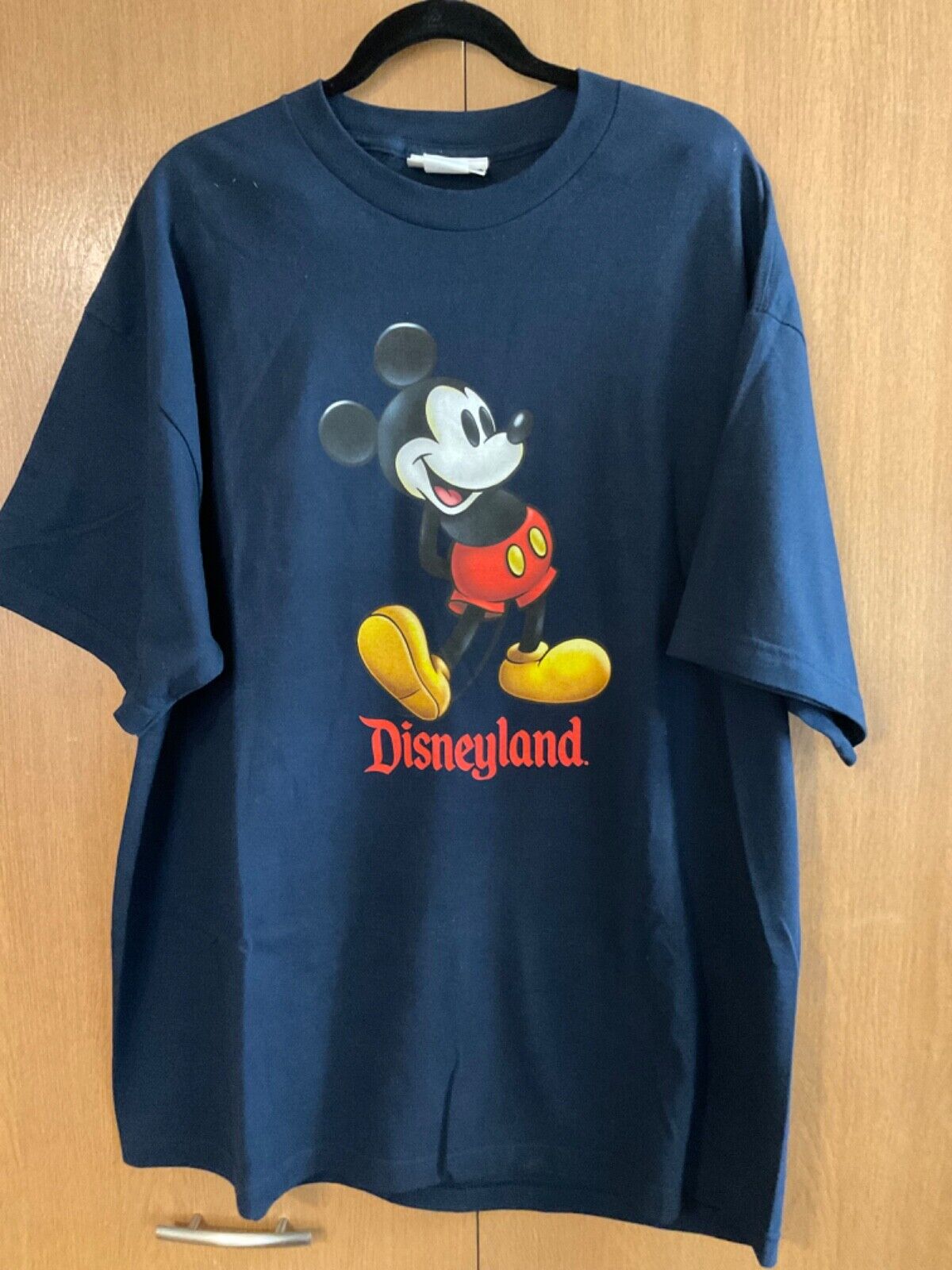 Disney T-Shirt Men\'s XXL Mickey Mouse Disneyland Dark Blue 2X-Large Vintage