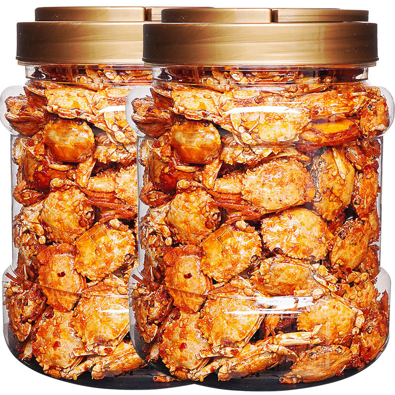 NEW Spicy Small Sea Crab Instant Canned Cooked Seafood Casual Deep Sea Snack