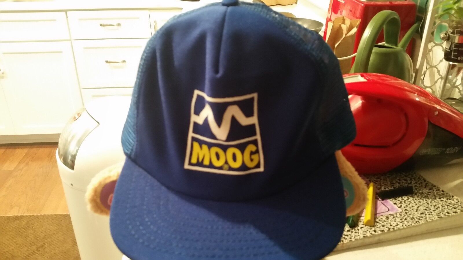 Vintage MOOG TRUCKER CAP Hat Ballcap STYLEMASTER Made in USA 1980s