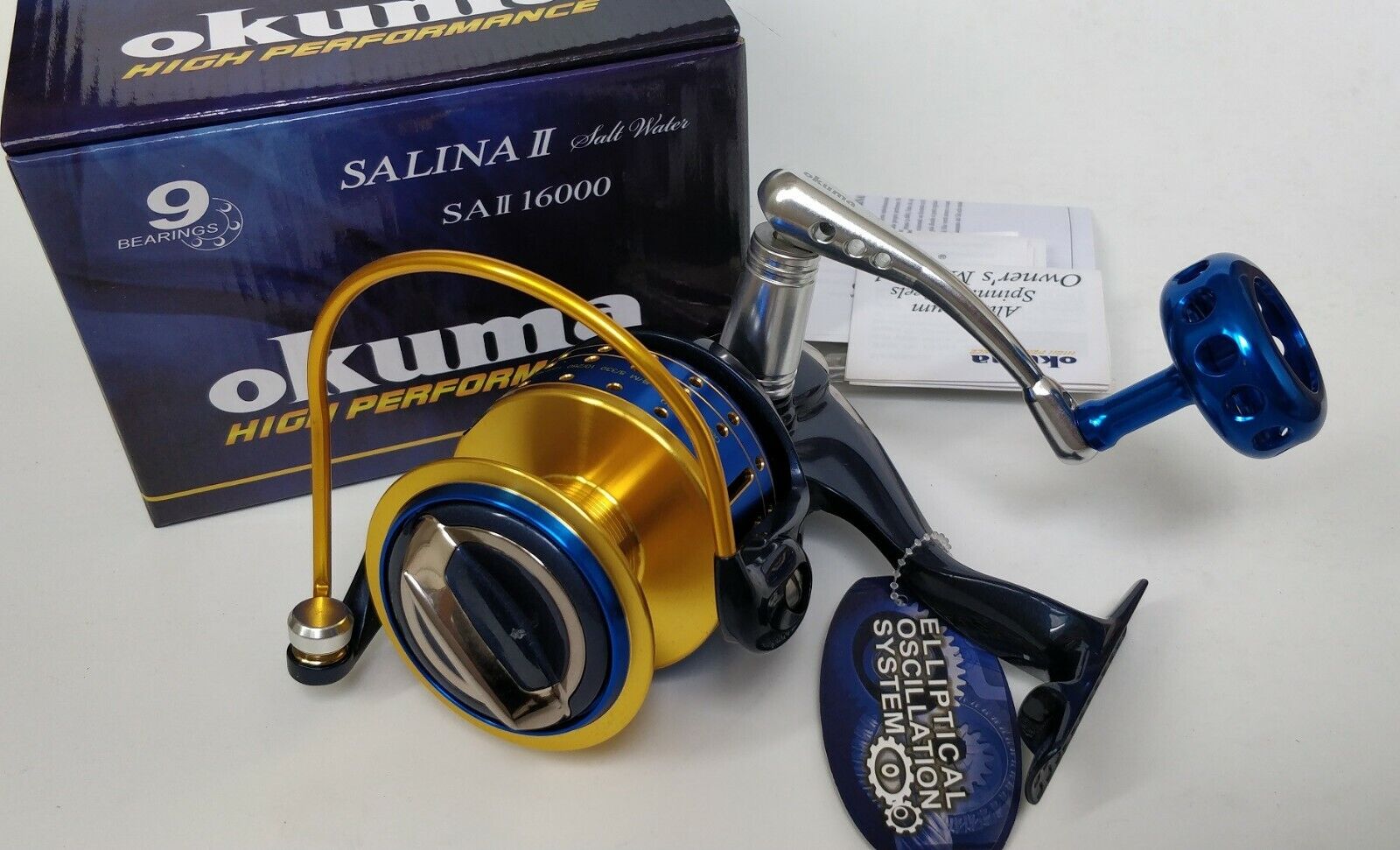 Okuma SALINA II 3000~16000a Saltwater Jigging Spinning Reel /30kg drag All Model