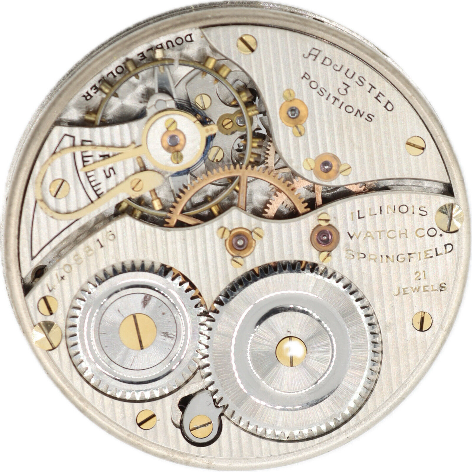 Antique 12s Illinois 21 Jewel Mechanical Pocket Watch Movement Grade 274 fRepair