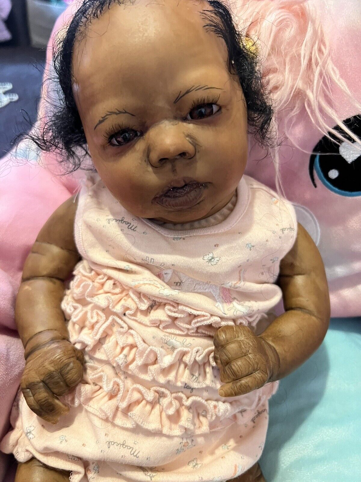 ethnic aa reborn girl doll