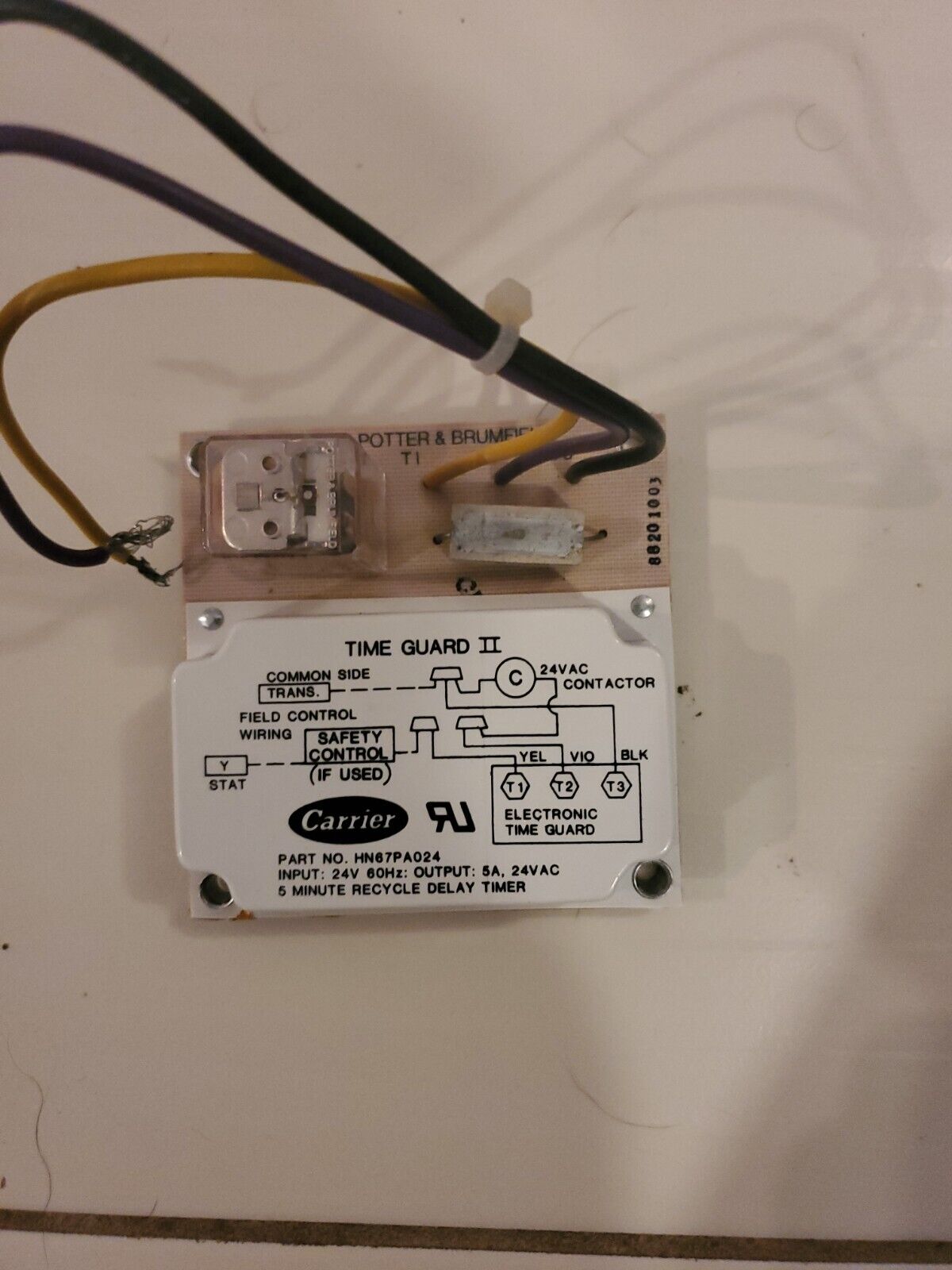 AMF SDA-1333-3 Carrier Time Guard II Time Delay Relay Bd HN67PA024
