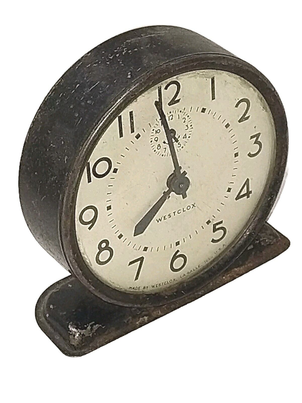 Vintage Westclox Raven Wind-up Alarm Clock