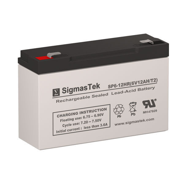 Sentry Battery PM6100-F2 Replacement SLA Battery by SigmasTek