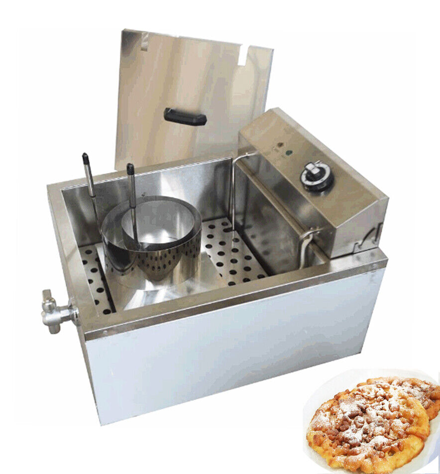 TECHTONGDA 110V Stainless Steel Multi-Purpose Funnel Cake Fryer for Donuts etc.