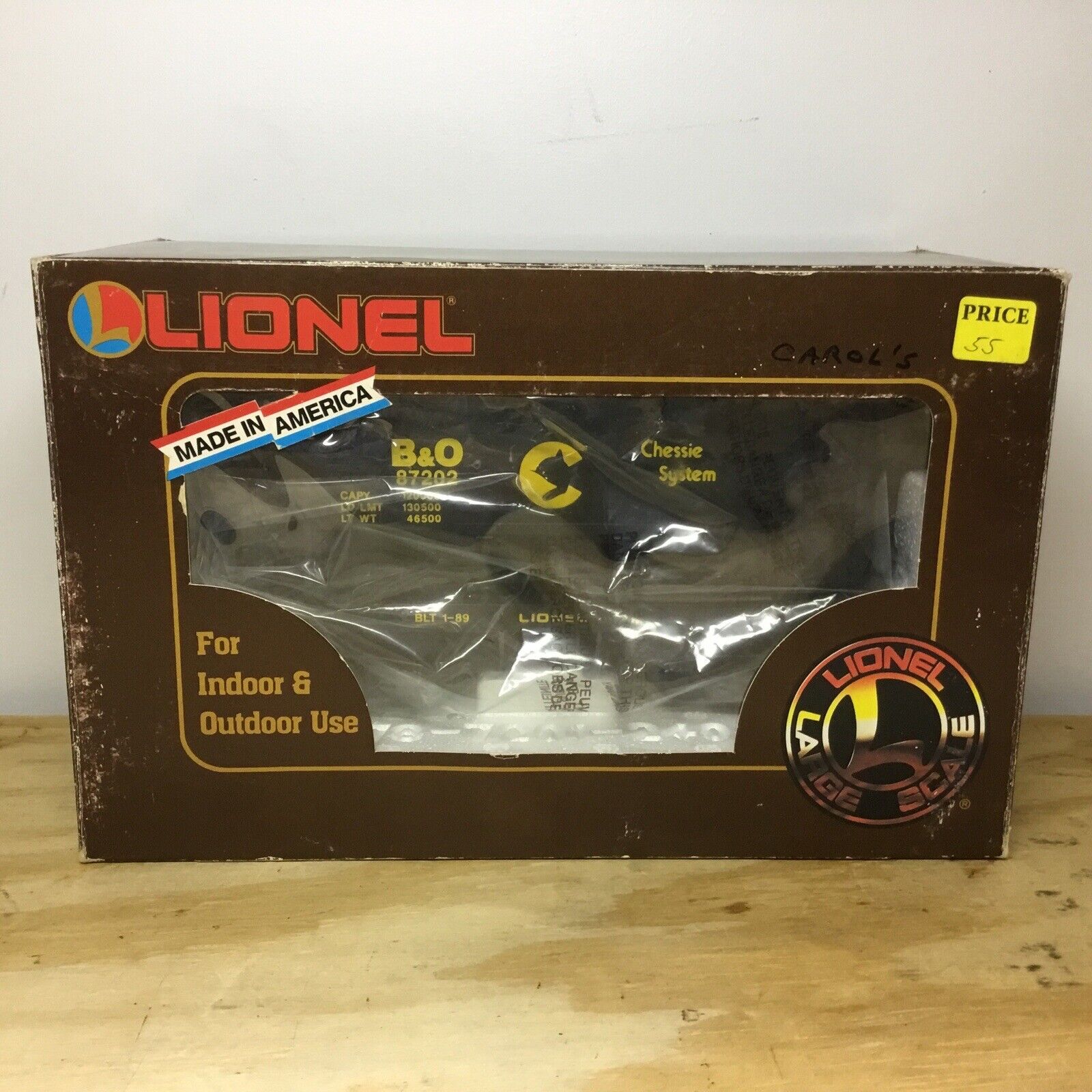 Lionel Large G Scale 8-87202 B&O Ore Car New LGB LQQKIE