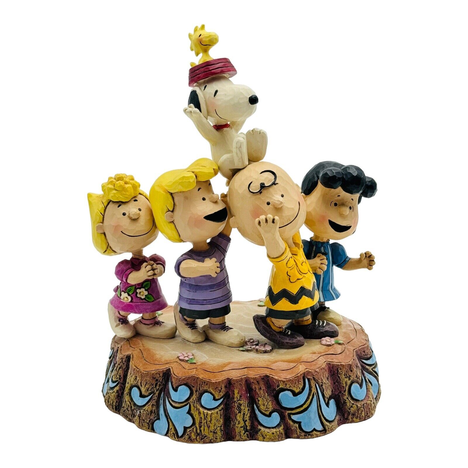Jim Shore Peanuts 65 Years HOORAY Charlie Brown Snoopy Woodstock Lucy Sally RARE