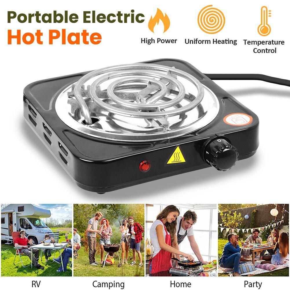 1000/2000W Portable Electric Single Dual Burner Hot Plate Cooktop Cooking Stove