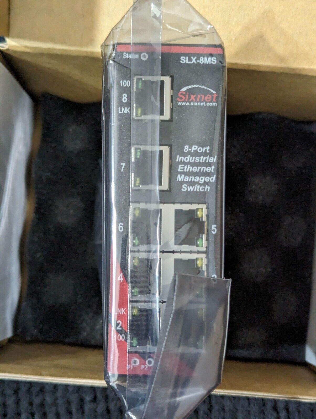 Red Lion Sixnet SLX-8MS-1 8-Port Industrial Ethernet Managed Switch - BRAND NEW