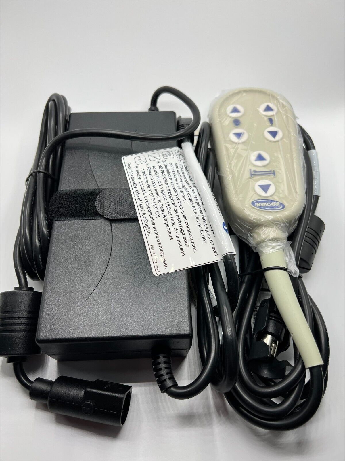 Invacare VA-G54  6-Button Bed Control Pendant 1182430 60108014 & Power Supply