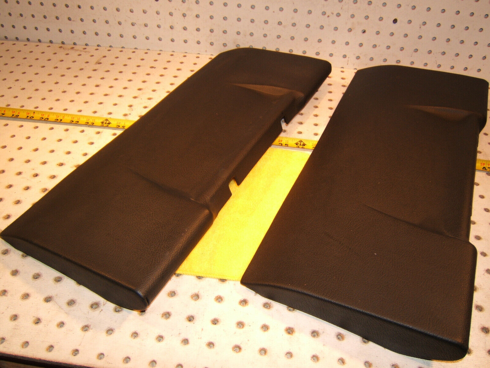Mercedes 95-99 W140 SEDAN S600 AMG rear seat deck Leather wrapped Black 2 Covers