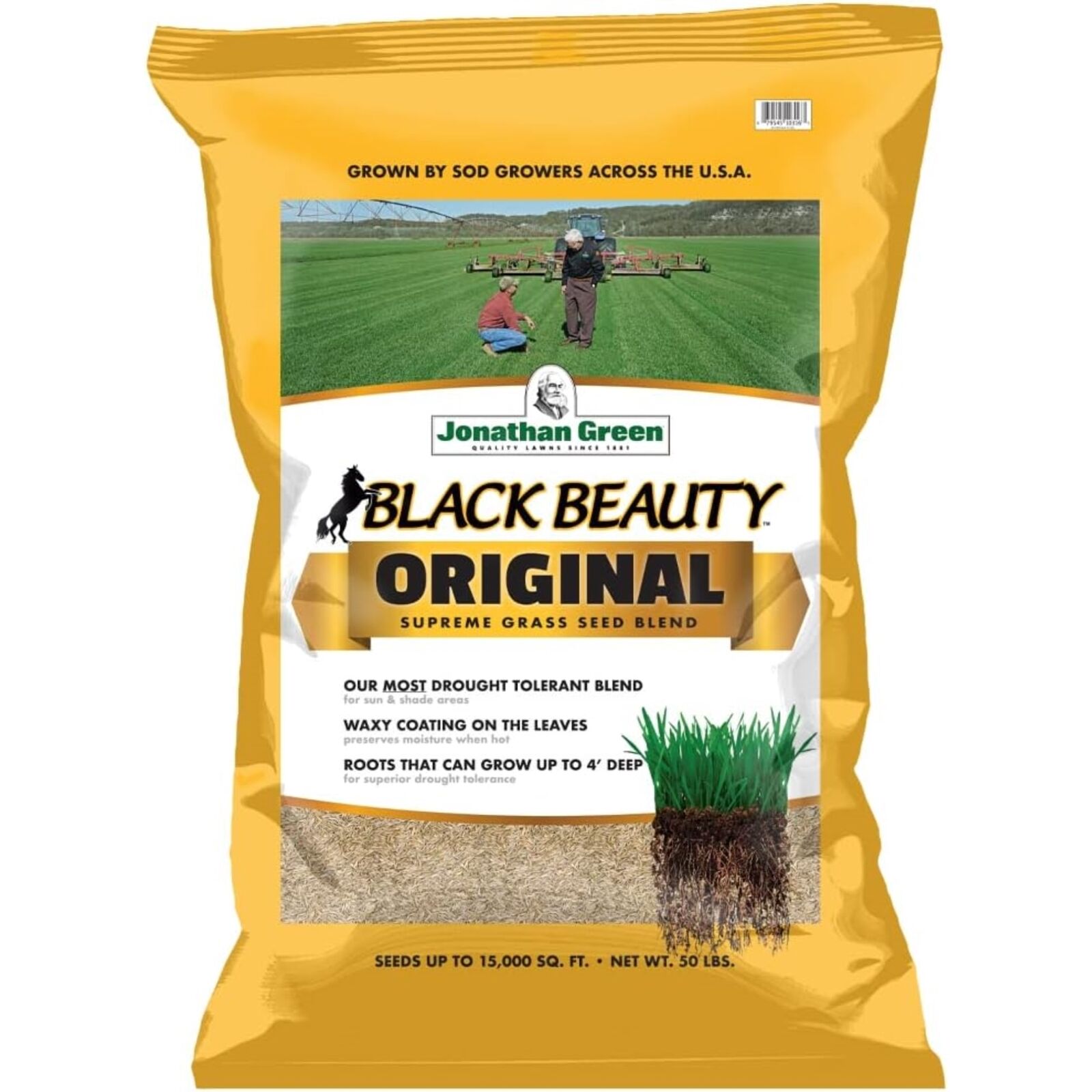 Jonathan Green Black Beauty Original Supreme Grass Seed Blend, 50lb