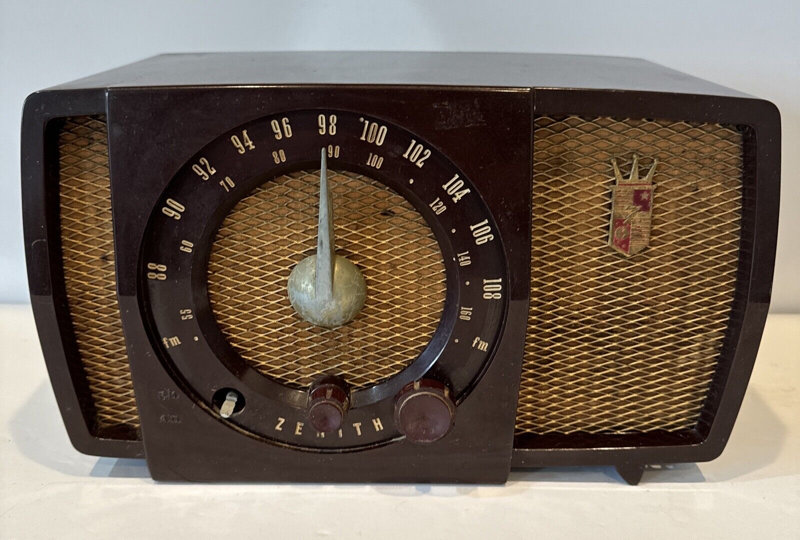 Zenith AM FM Long Distance Tube Radio Model H723Z2 Vintage 12” L x 7” H Read