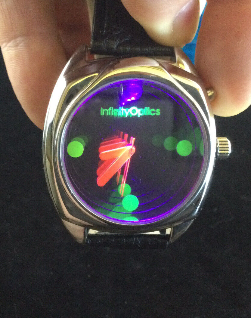 The Infinity Optics Watch with Built-In Black Light Can Box New Batteries&Band