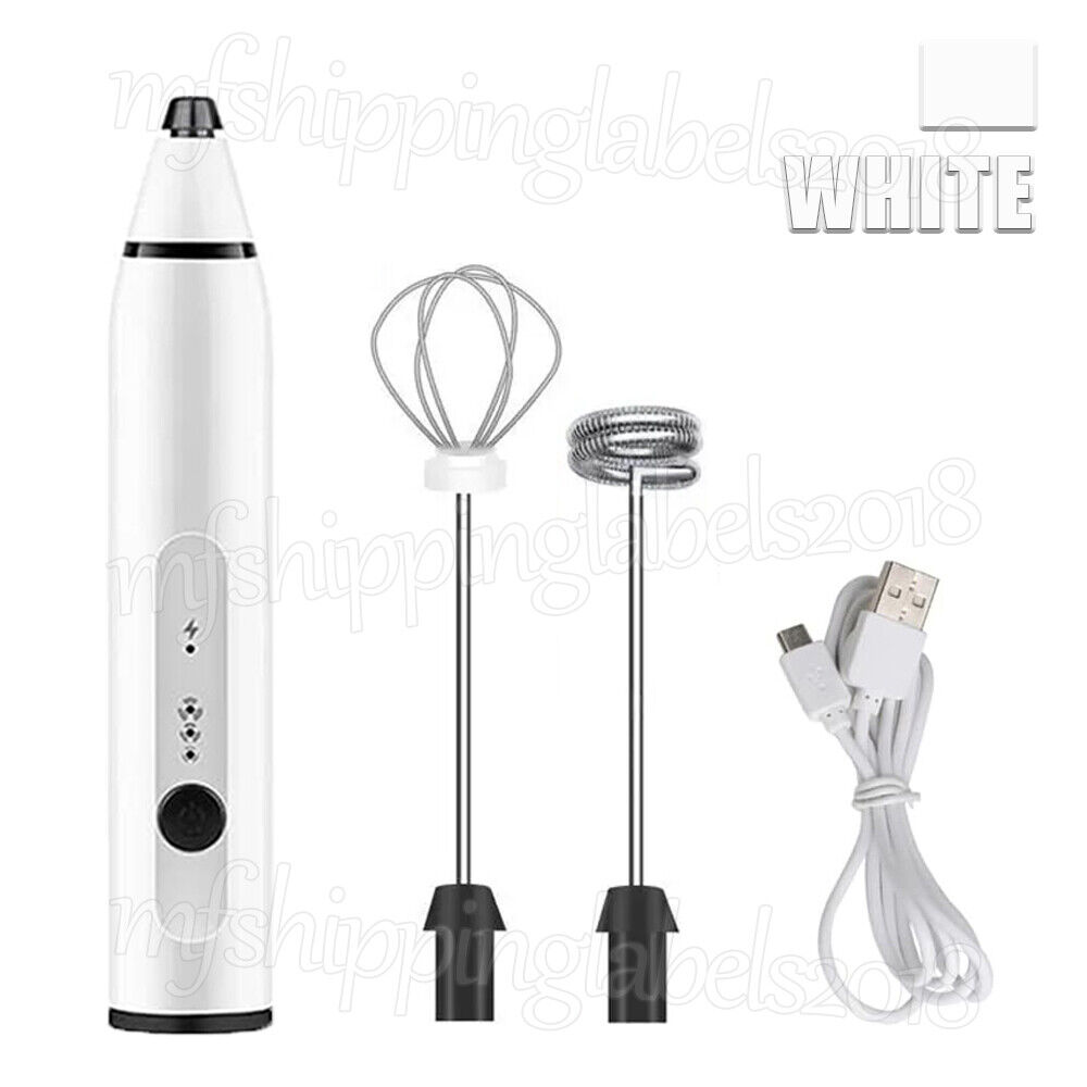 2 in 1 Electric Milk Frother Drink Foamer Whisk Mixer Stirrer Coffee Egg Beater