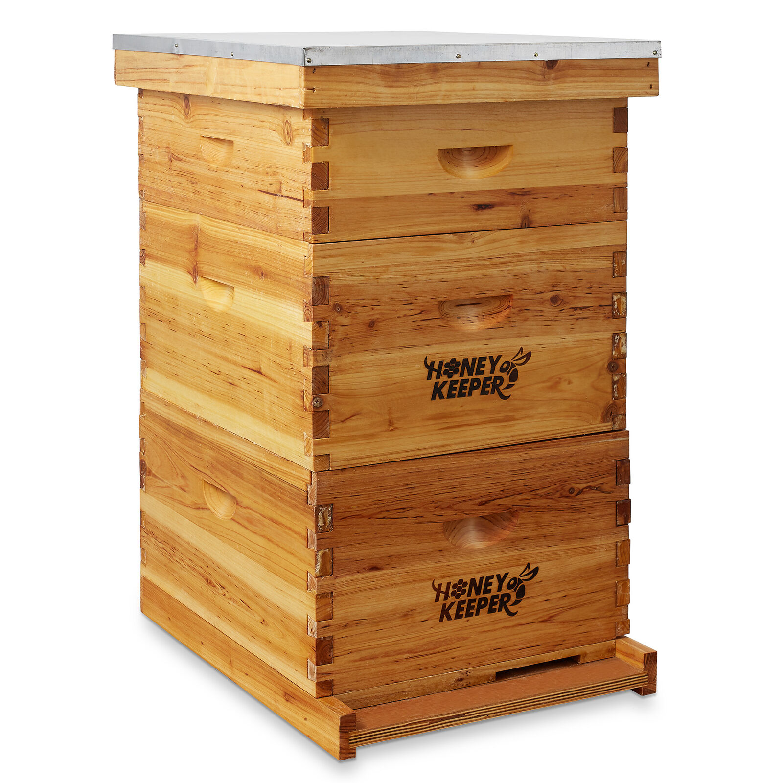 Langstroth Beehive 10 Wooden Frame Box Kit with Waxed Boxes, 2 Deep and 1 Medium