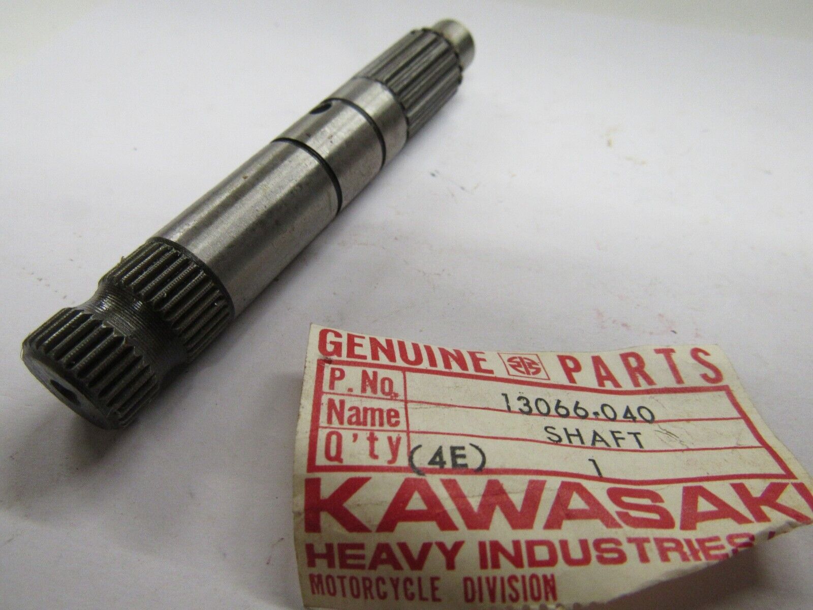 NOS Kawasaki Kickstarter Shaft  1974 1975 1976 KX125 KX 125 13066-040
