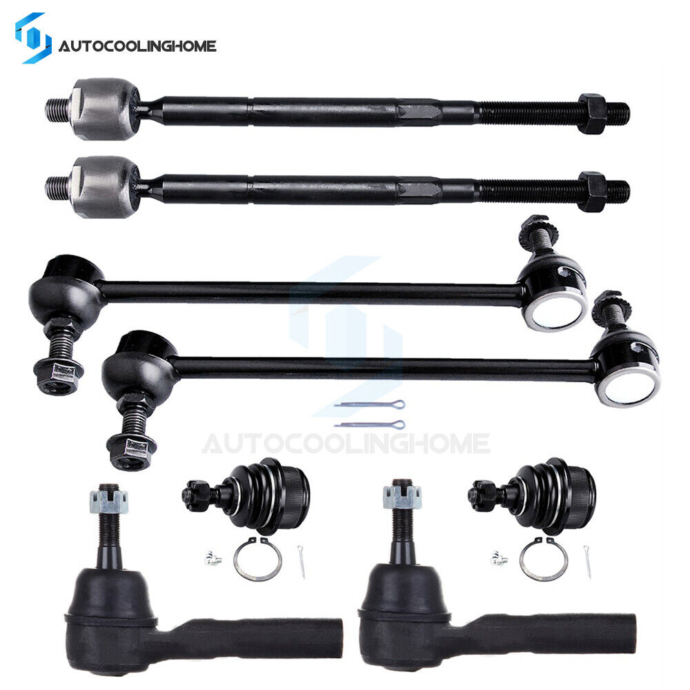 Front Outer Inner Tie Rod Ends Ball Joints Sway Bars For 2009-2015 Dodge Journey