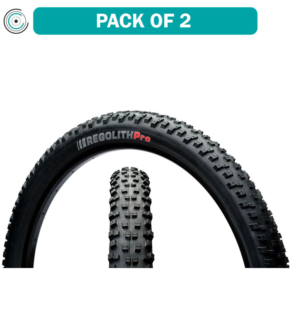 Pack of 2 Kenda Regolith Pro Tire 29 x 2.4 Tubeless Folding Black 120tpi