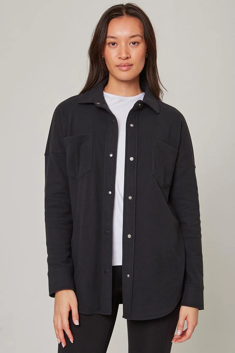 Mondetta Women\'s Cozy Warm Fleece Shirt Jacket