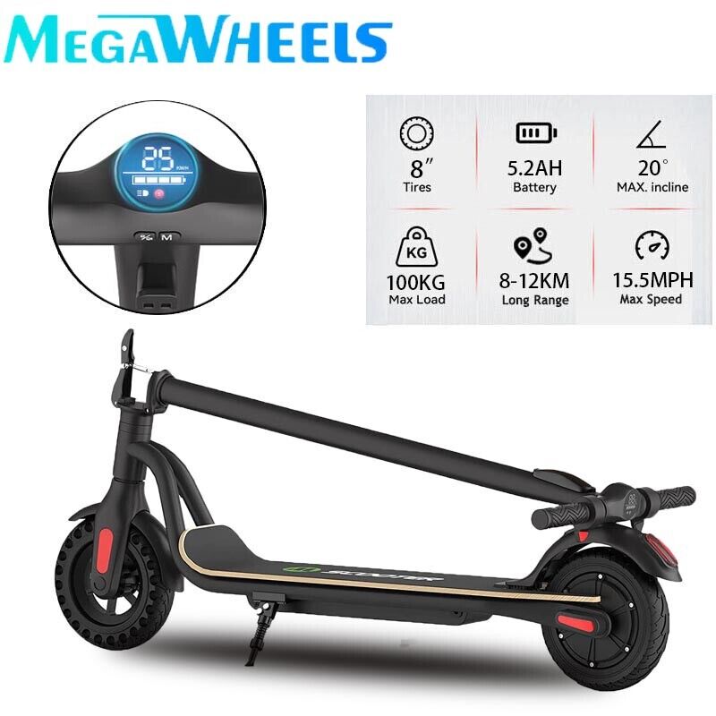 S10 5.2AH ELECTRIC SCOOTER LONG RANGE URBAN COMMUTER E-SCOOTER ADULT FOLDING