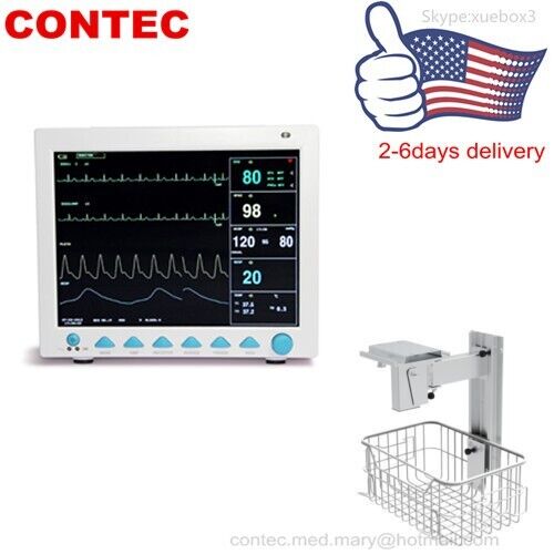 Vital Signs Patient Monitor 7 Parameter with wall bracket,Stand CMS8000