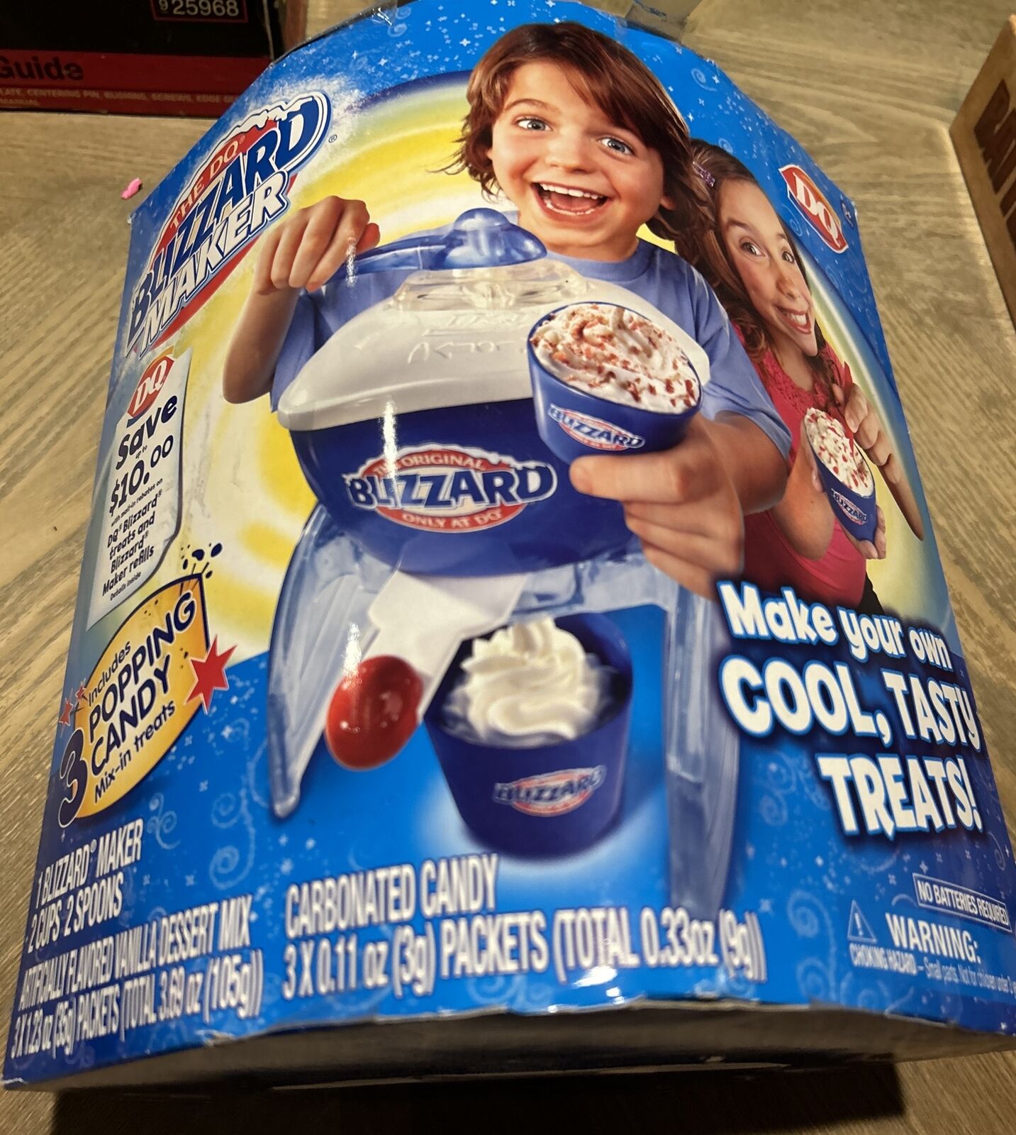 New Dairy Queen BLIZZARD Maker Cool Tasty Treats DQ Ice Cream SpinMaster Box Dam