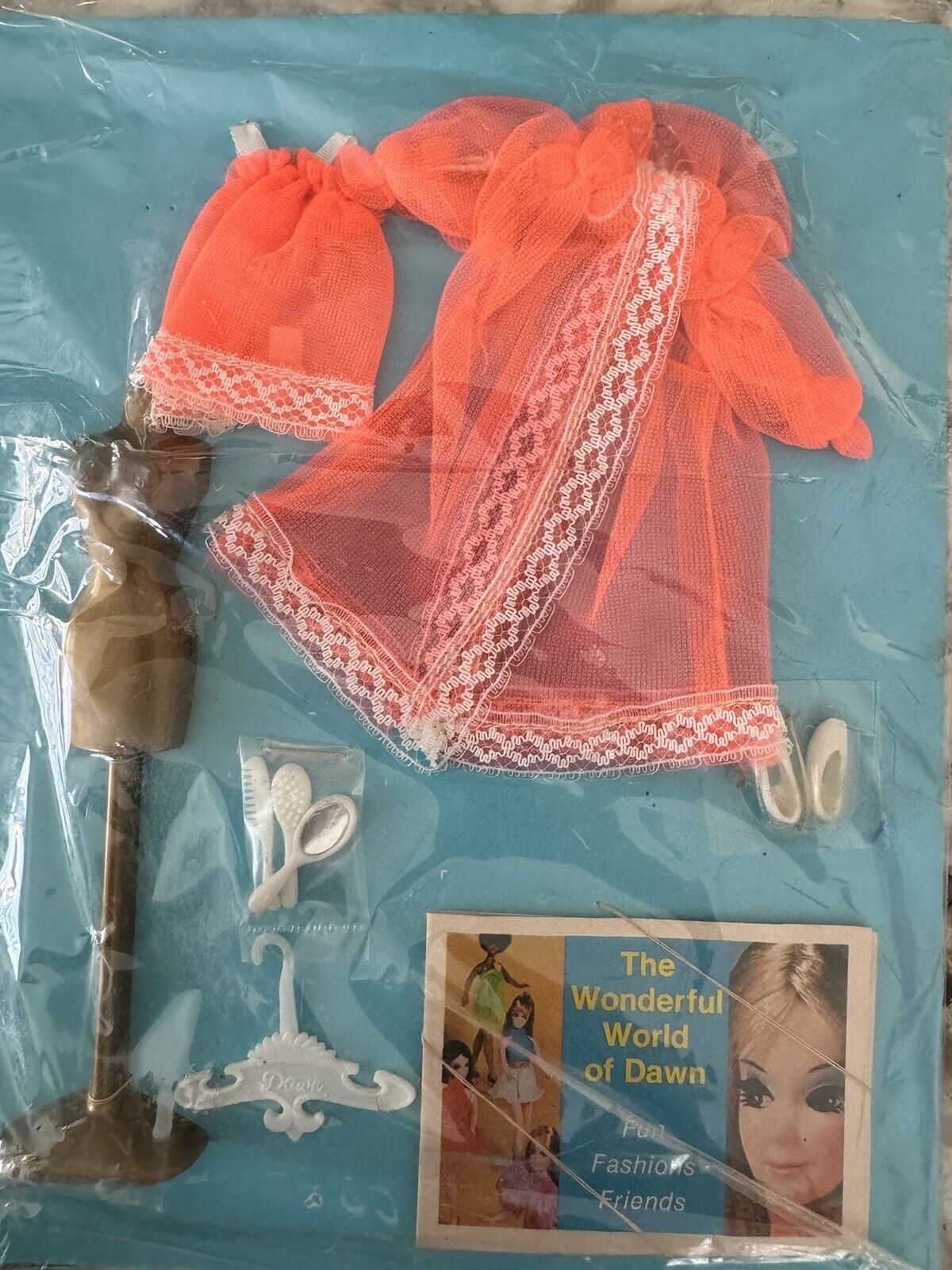 Vintage Topper Dawn Doll Midnight Lace #0725 Sheer Nightie Robe New in Package
