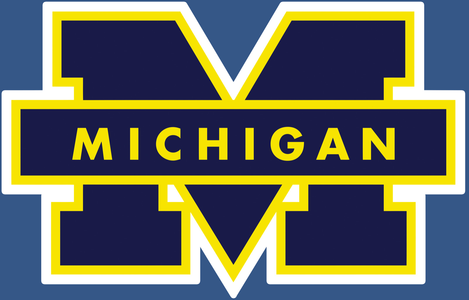University of Michigan Vinyl Sticker/Decal  - College Football - The  Wolverines
