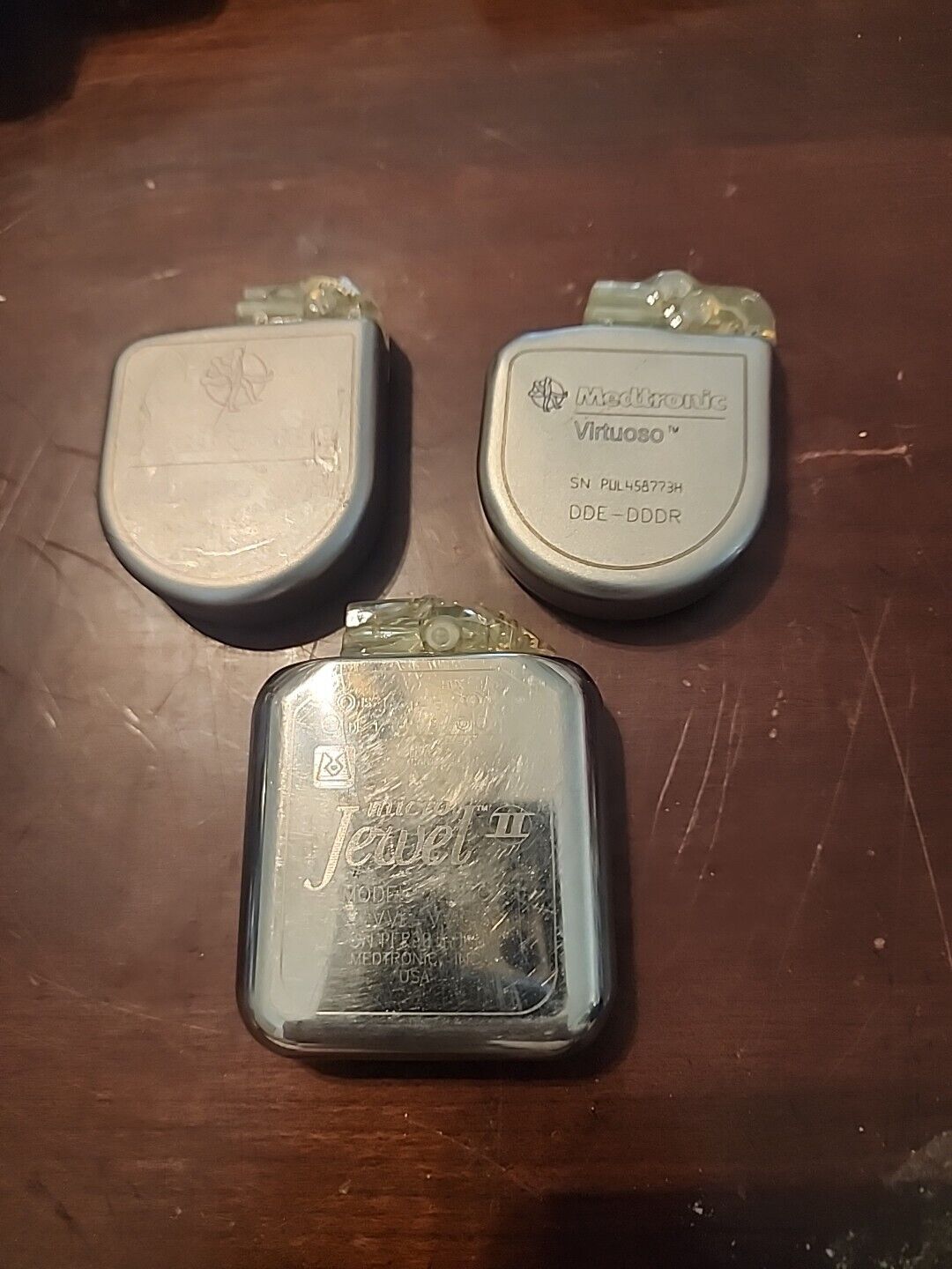 3x Vintage Heart Pacemakers Medical Cardiac Devices Lot Pace Maker FOR DISPLAY