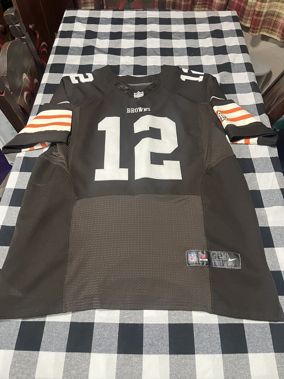 Nike Cleveland Browns On Field Jersey Colt McCoy Number 12  Size 52 Nice