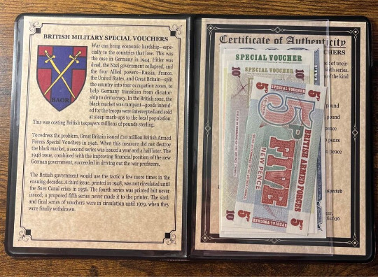 WW2 Antique British Military Special Voucher - Certified Authentic World War Two