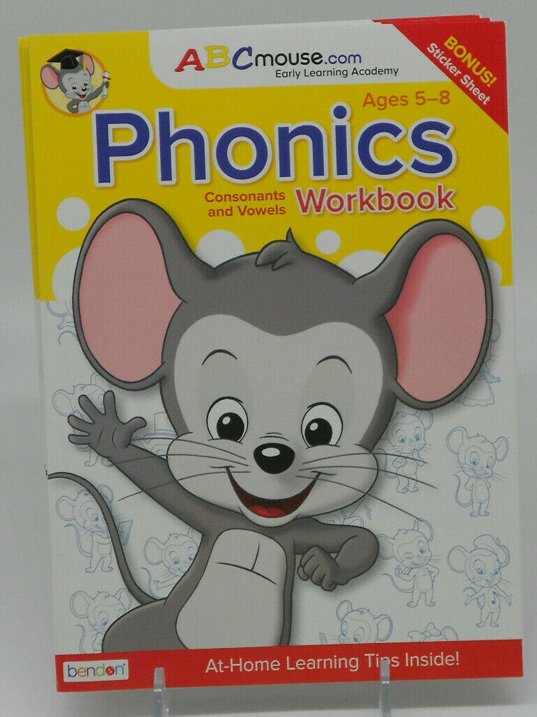 SET OF 3-ABC Mouse Phonics: Consonants and Vowels Age 5-8 years