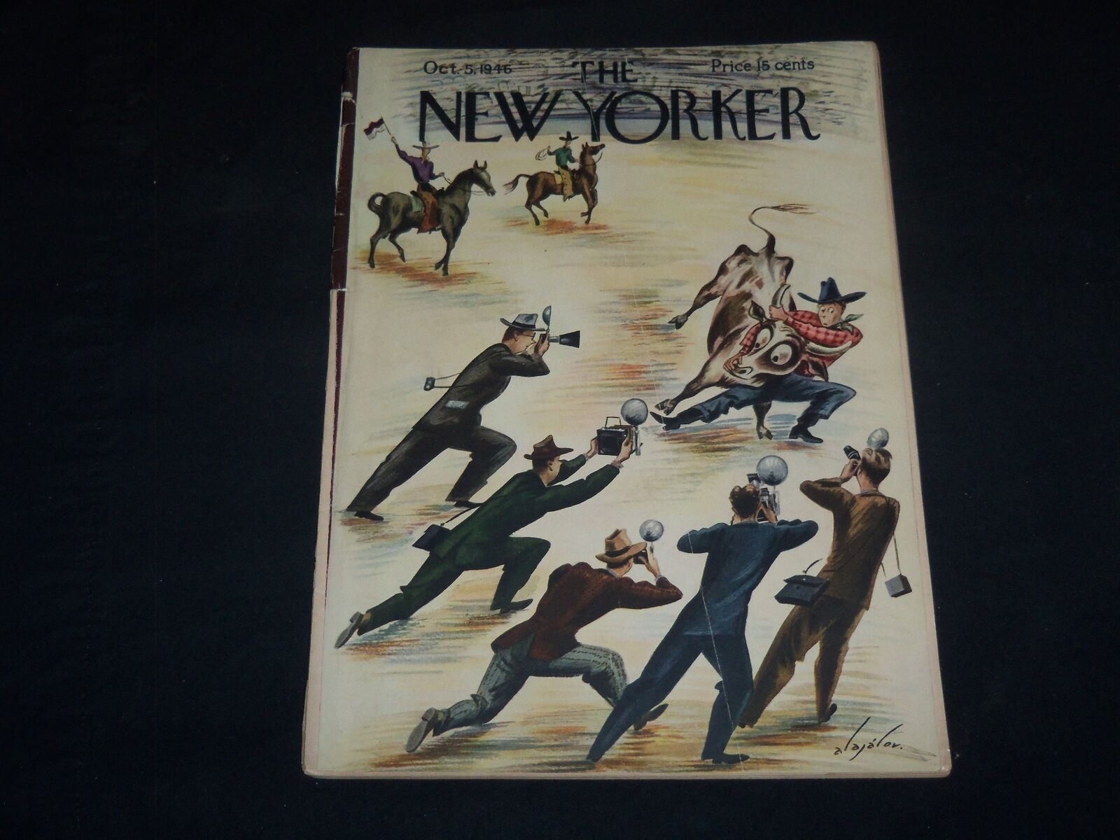 1946 OCTOBER 5 THE NEW YORKER MAGAZINE - NICE ILLUSTRATED COVER - NY 183