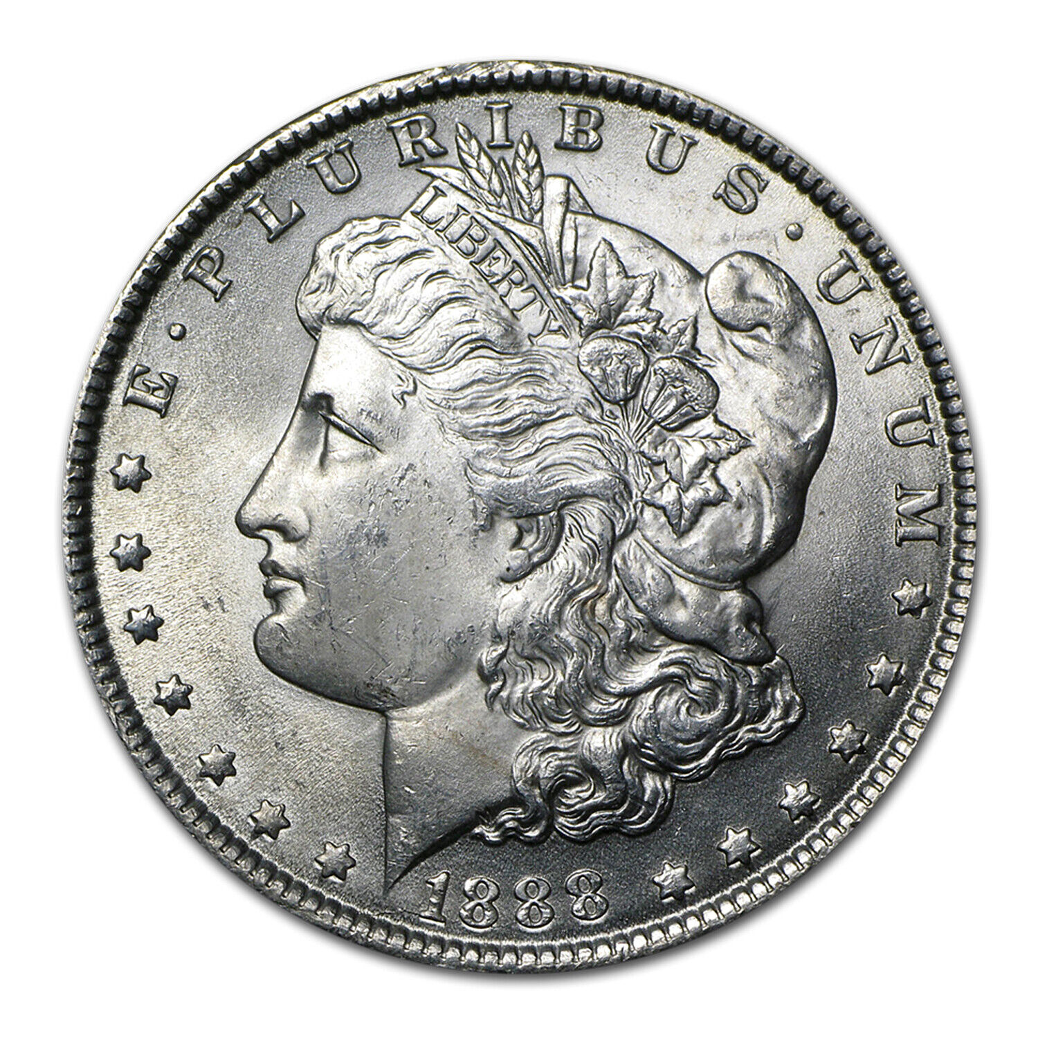 1888 O Morgan Silver Dollar $1 Brilliant Uncirculated BU 90% Silver