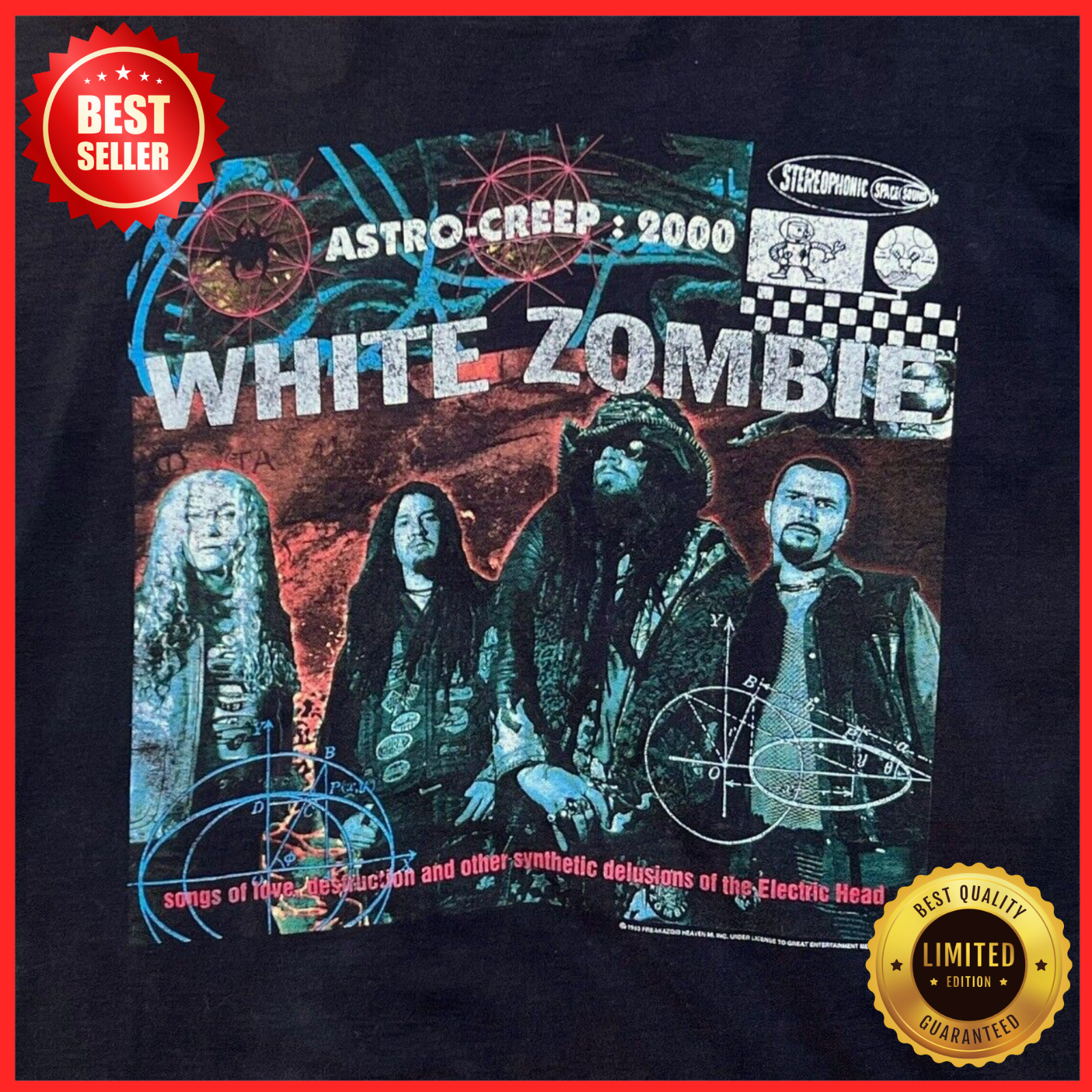 Vintage White Zombie Astro-Creep 2000 Tour T-Shirt All Size S-5XL PP2633