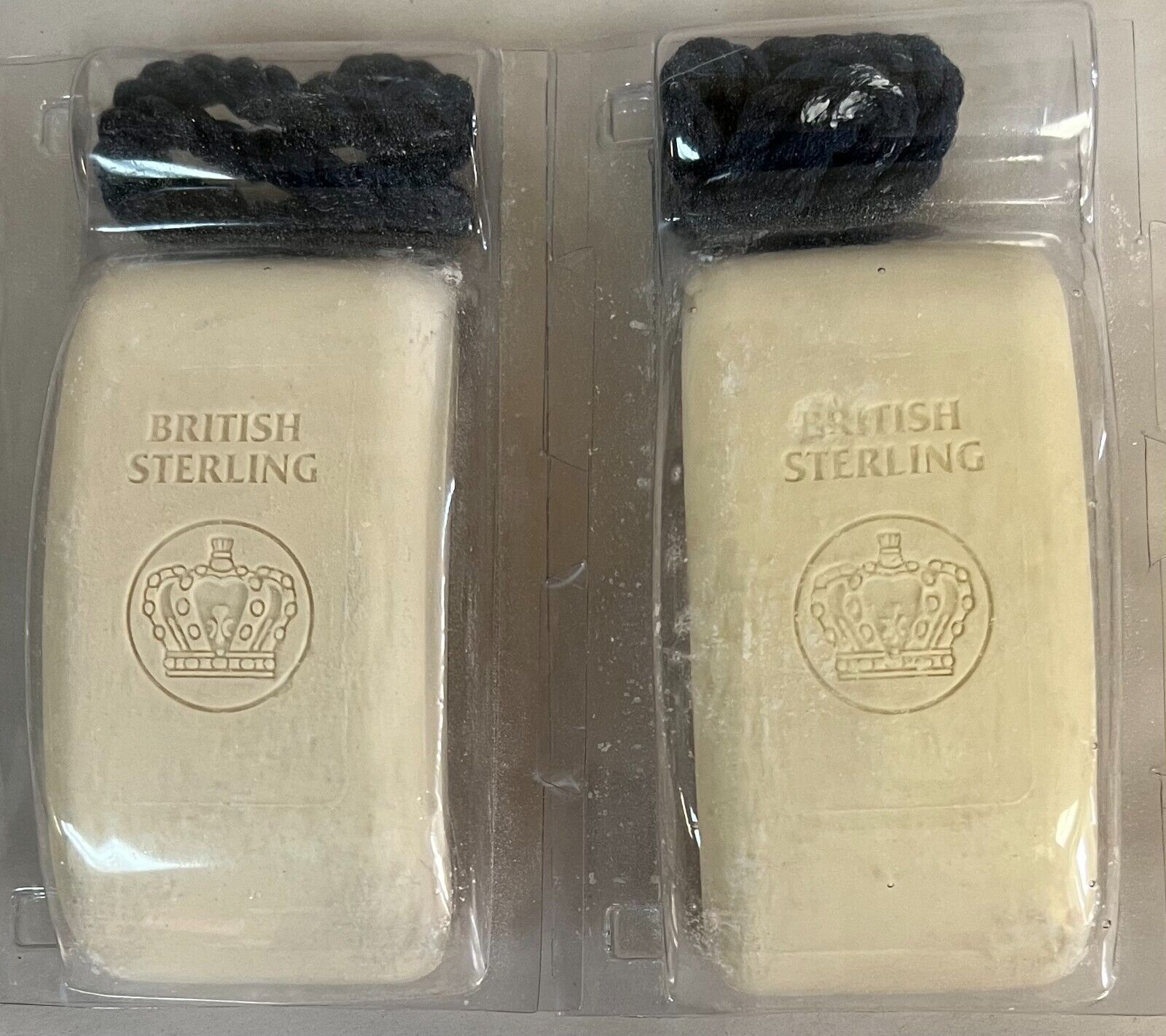 2 Original  British Sterling  Soap on A Rope 6 oz Each as in pic pl read Boxed