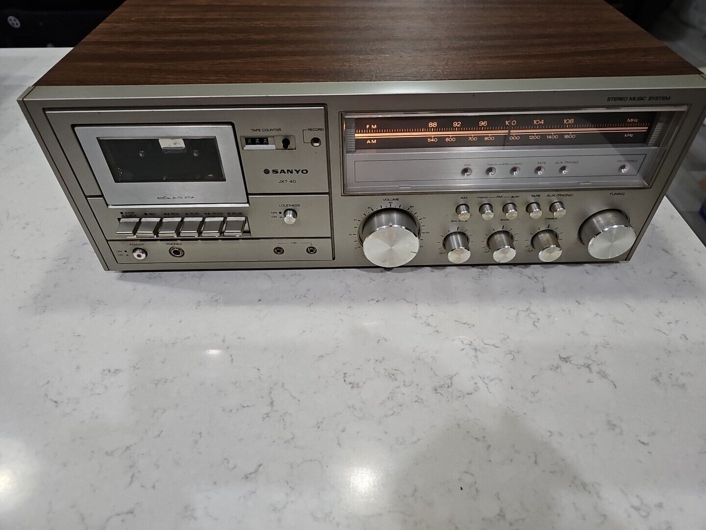VINTAGE Sanyo Jxt 40 Tested RARE Excellent 